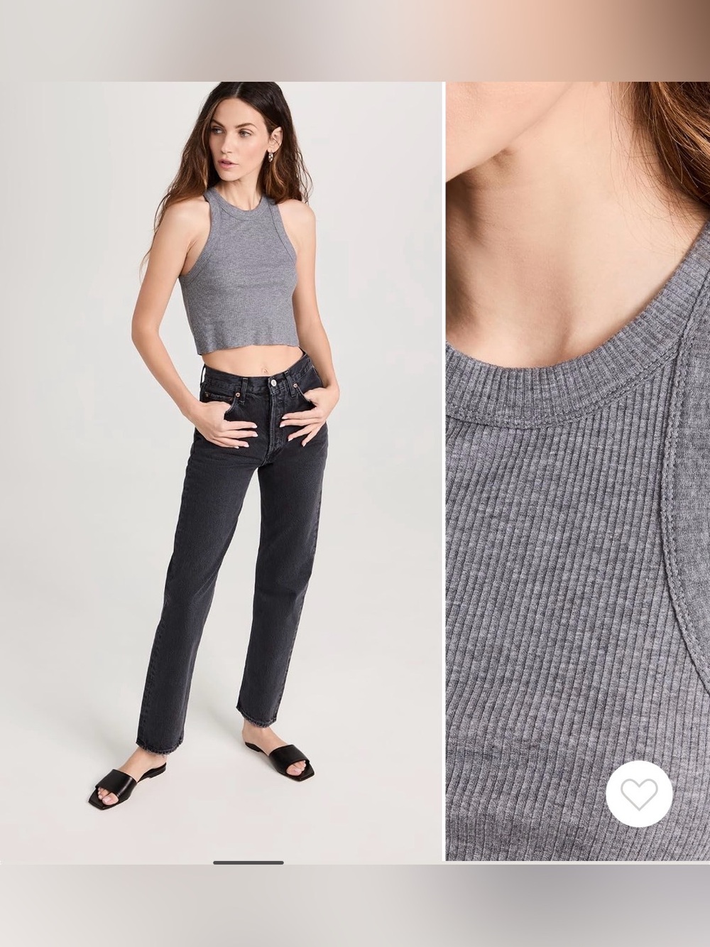wsly the rivington cropped tank, size small